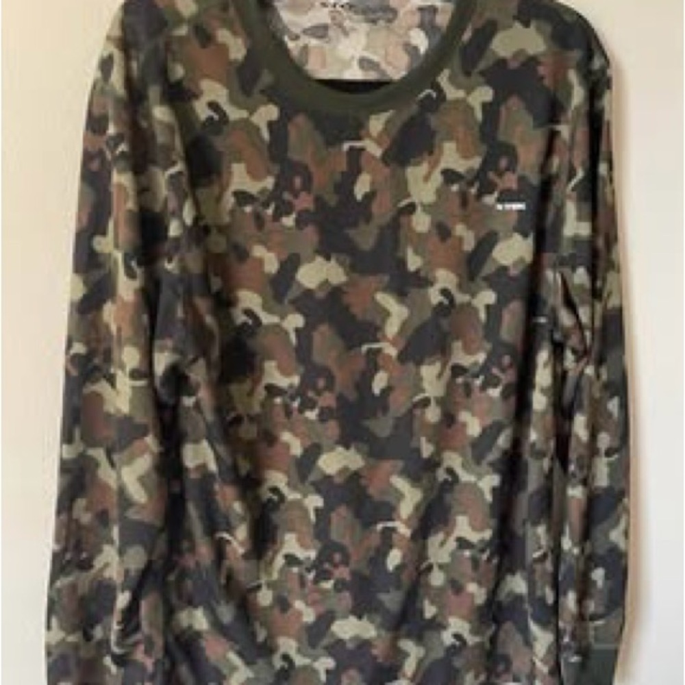 Camouflage Pattern Long Sleeve Top